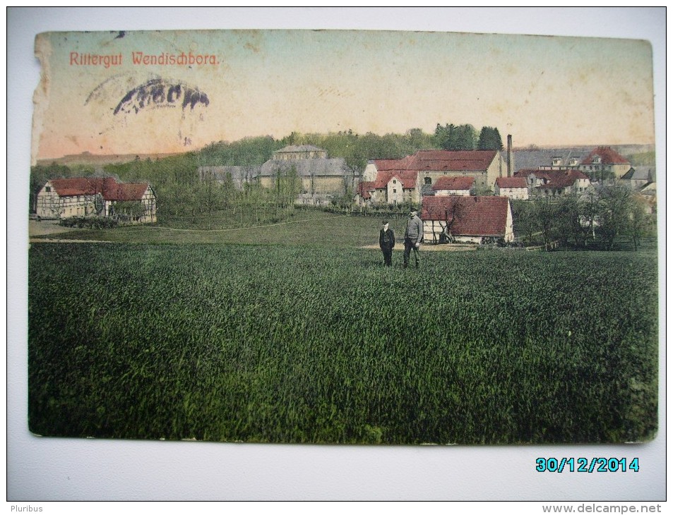 MEISSEN  NOSSEN  RITTERGUT  WENDISCHBORA   , OLD POSTCARD , 0 - Nossen