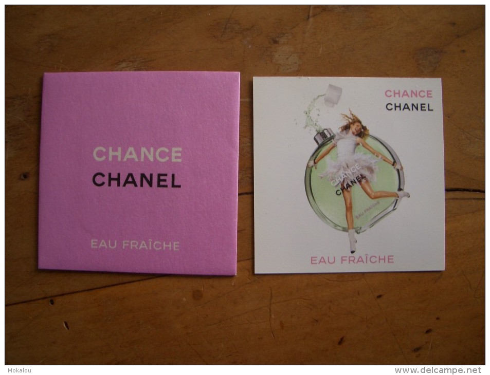 Carte Chanel Chance Eau Tendre à Patch A/enveloppe - Modernes (à Partir De 1961)