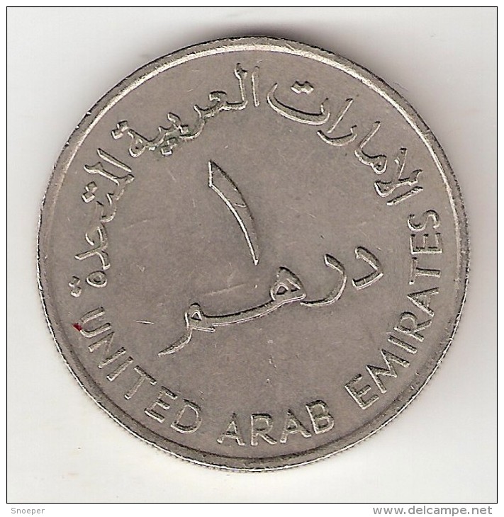 United Arab Emirates  1 Dirham   1989   Km  6.1   Xf - United Arab Emirates