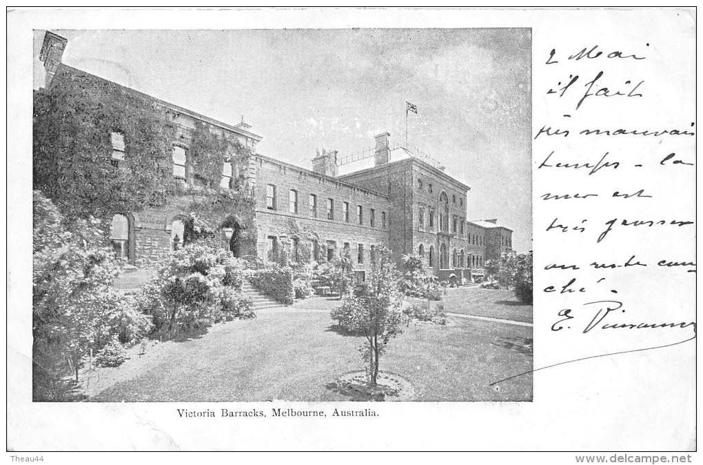 ¤¤  -   AUSTRALIE  -  MELBOURNE   -  Victoria Barracks En 1904   -  Oblitérations En 1904   -  ¤¤ - Melbourne