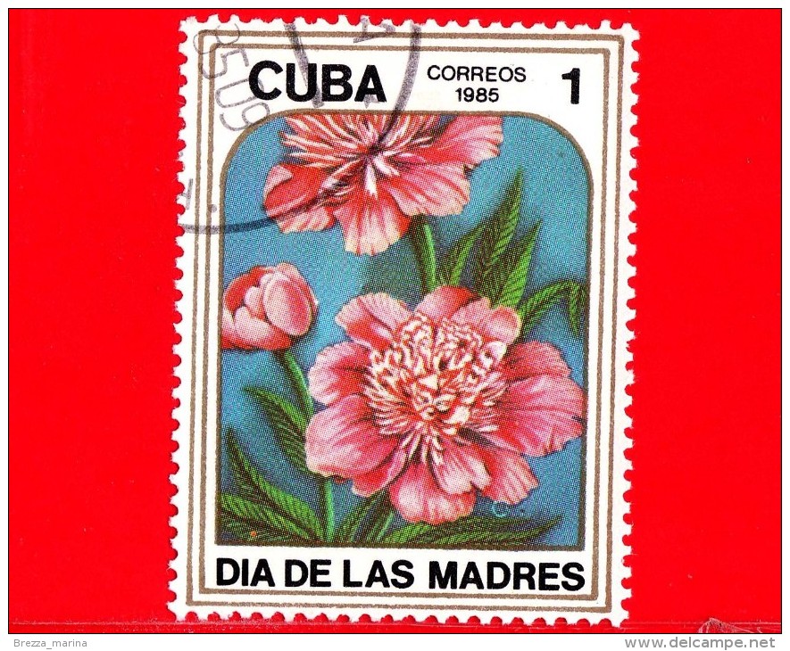 CUBA - 1985 - Fiori - Flowers - Fleurs - Festa Della Mamma - Peonia - Paeonia - 1 - Ongebruikt