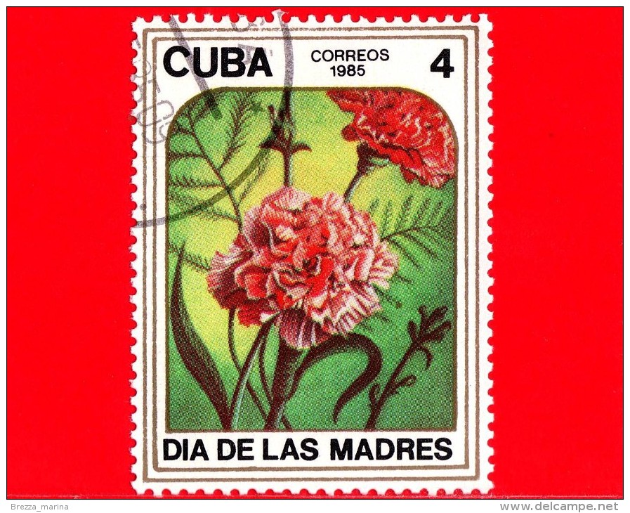 CUBA - 1985 - Fiori - Flowers - Fleurs - Festa Della Mamma - Garofano - Dianthus - 4 - Ongebruikt