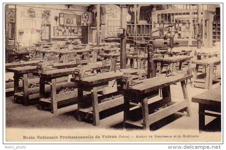 Voiron - Ecole Nationale Professionnelle De V. - Atelier De Menuiserie Et De Modèlerie ( édit. Vve Ravier ) - Voiron