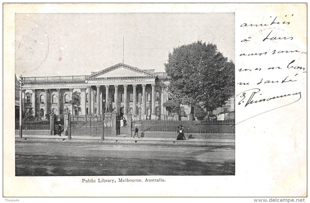 ¤¤  -   AUSTRALIE  -  MELBOURNE   -  Public Library   -  Oblitérations En 1904  -  ¤¤ - Melbourne