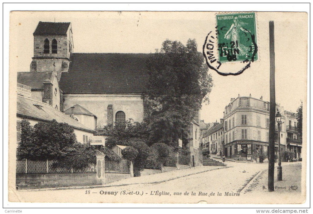 ORSAY - 91 - Essonne - Eglise - Rue De La Mairie - Orsay