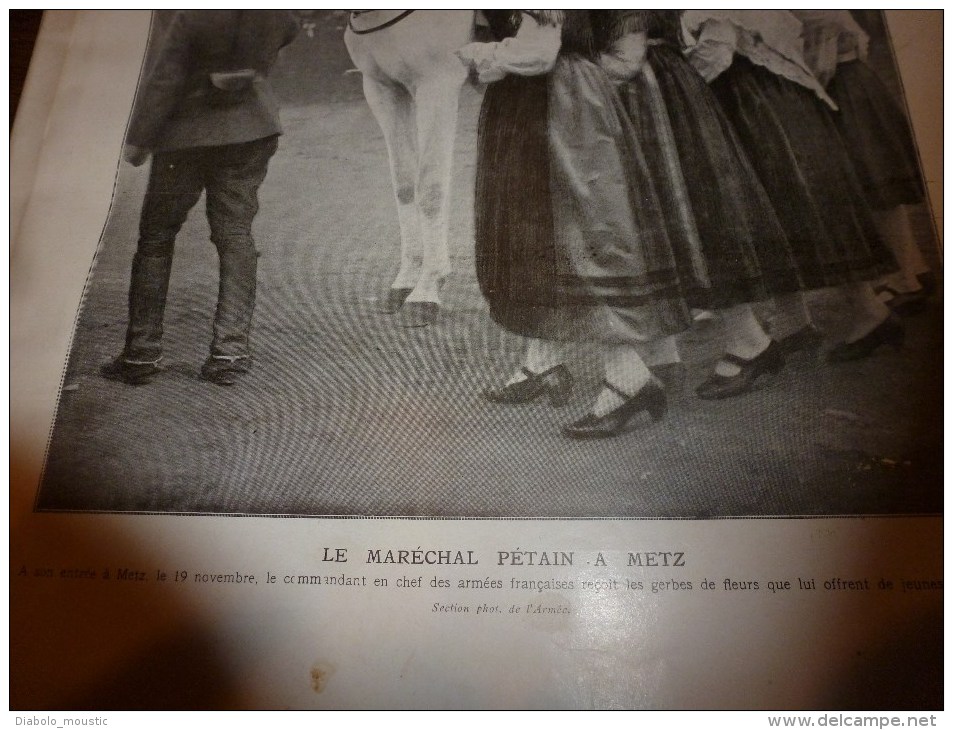 1918 Ed.Rostand;Pétain à Metz;Aix-la-Chapelle;Roi, Reine De BELGIQUE;Révolution En Allemagne;CLOCHES Rapatriées;ISTANBUL - L'Illustration