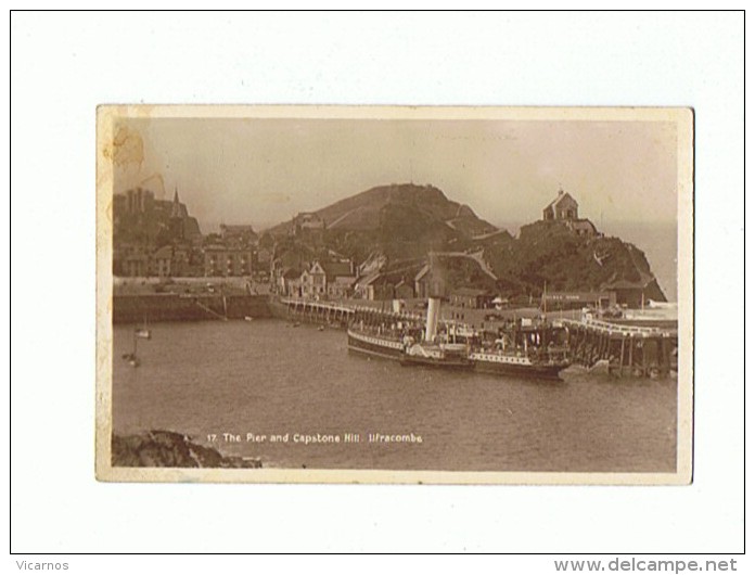 CPA ROYAUME UNI ILFRACOMBE The Pier And Capstone Hill - Ilfracombe