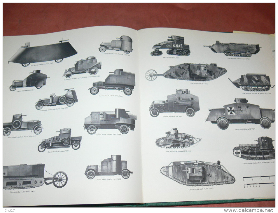 CHARS / HISTOIRE ILLUSTREE DES BLINDES / GUERRE WWI / WWII / PANZER / RENAULT / MARK /  TIGRE / AMX /