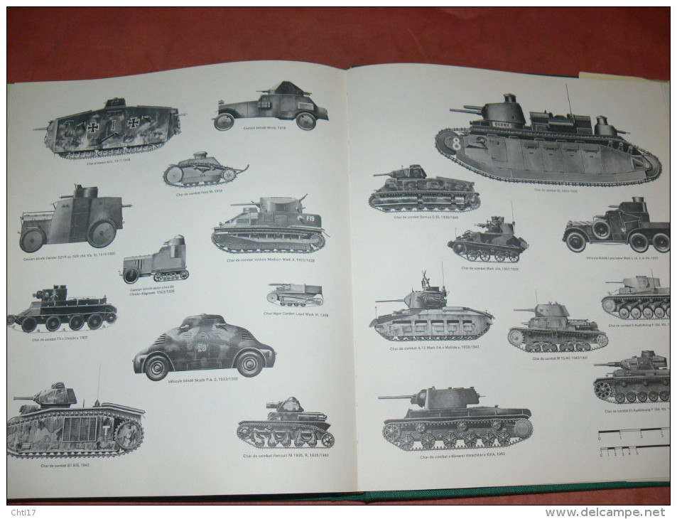 CHARS / HISTOIRE ILLUSTREE DES BLINDES / GUERRE WWI / WWII / PANZER / RENAULT / MARK /  TIGRE / AMX /