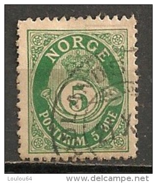 Timbres - Norvège - 1883-1890 - 5 Ore - - Used Stamps