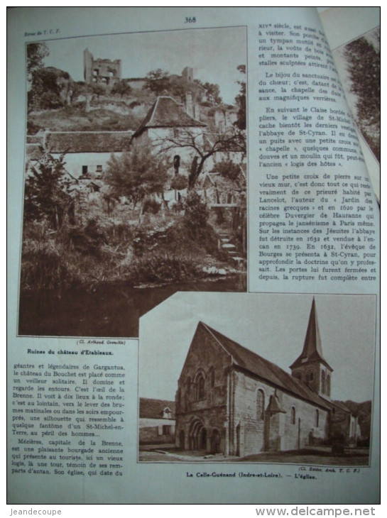 - Article De Presse - Régionalisme - Preuilly Sur Claise - Etableaux - Petit Pressigny - Indre Et Loire- 1936 - 5 Pages - Documents Historiques