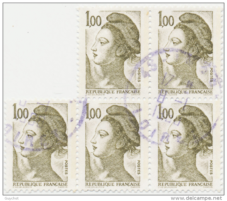 FRANCE N° 2185 Bloc De 5 8/1/1986 - 1982-1990 Liberty Of Gandon