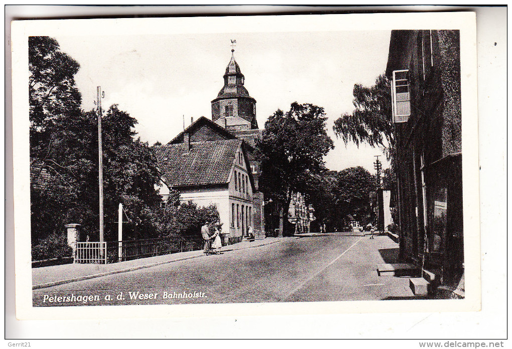 4953 PETERSHAGEN, Bahnhofstrasse, 1959 - Petershagen