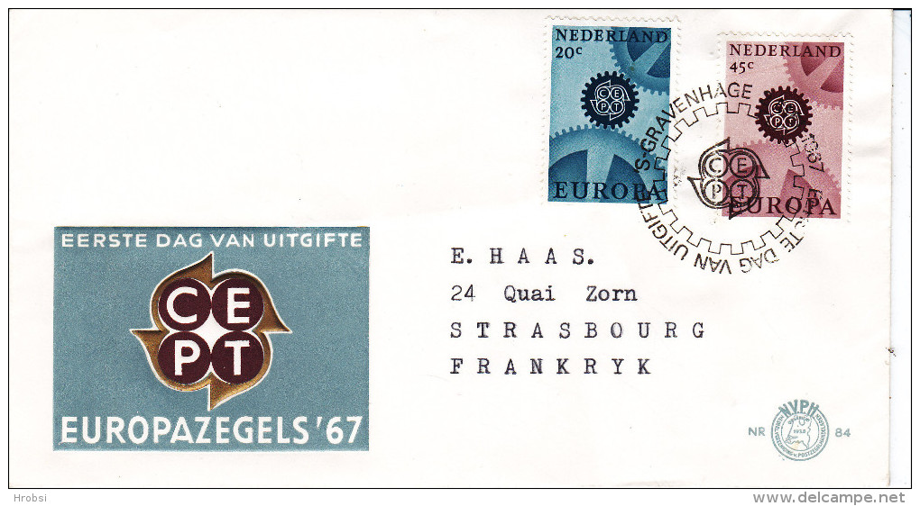 EUROPA  Pays Bas, Fdc 1967 - 1967