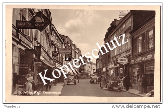 St. Pölten, Kremsergasse, 1948?, Zensurstempel  (z1454) - St. Pölten