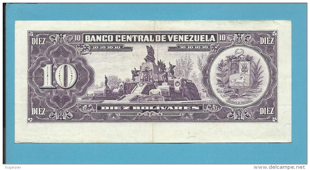 VENEZUELA - 10 BOLÍVARES - 03 / 11 / 1988 - Pick 62 - BOLÍVAR LIBERTADOR E MARISCAL SUCRE - 2 Scans - Venezuela