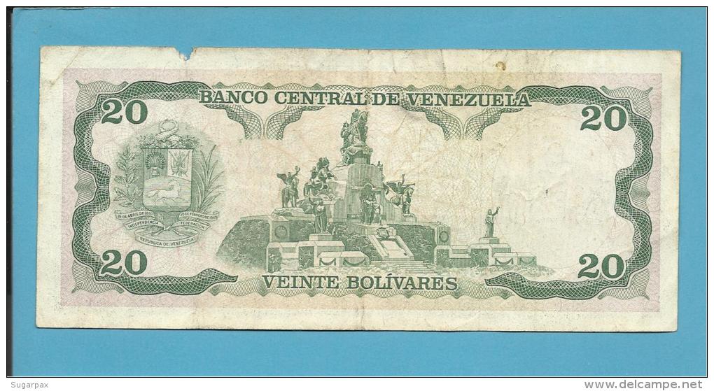 VENEZUELA - 20 BOLÍVARES - 05 / 06 / 1995 - Pick 63e - JOSÉ ANTONIO PAEZ - 2 Scans - Venezuela