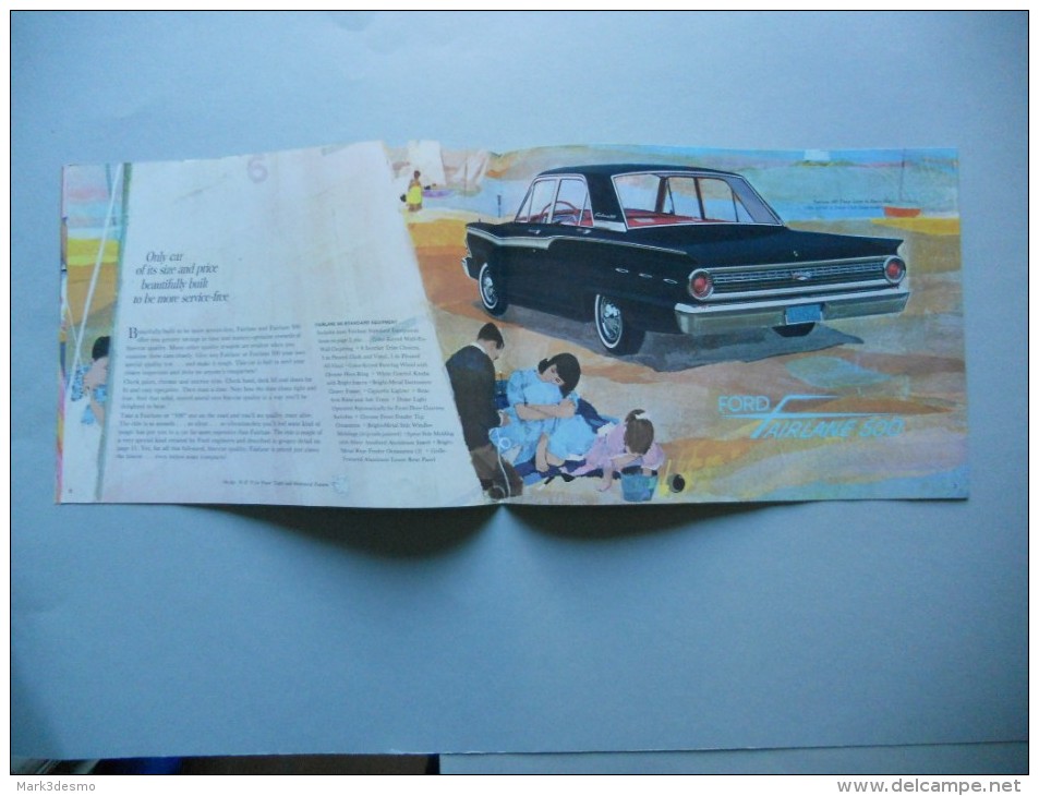 Ford Fairlane 500S 1962 Depliant Originale Factory Brochure Catalog Prospekt - Other & Unclassified