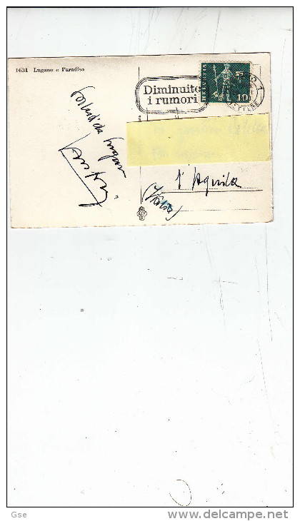 SVIZZERA  1950 - Cartolina In B/N Con Annullo Meccanico "Diminuite I Rumori" - Milieuvervuiling