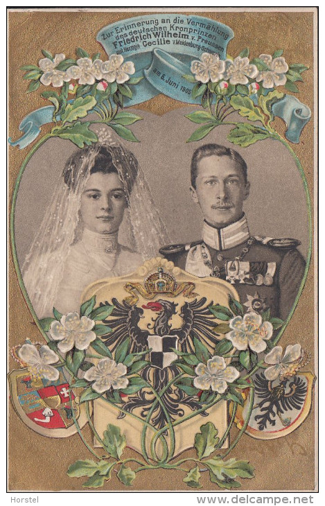 Deutschland - Friedrich Wilhelm V- Preussen Mit Herzogin-Cecilie V. Meklenburg-Schwerin - Schwerin