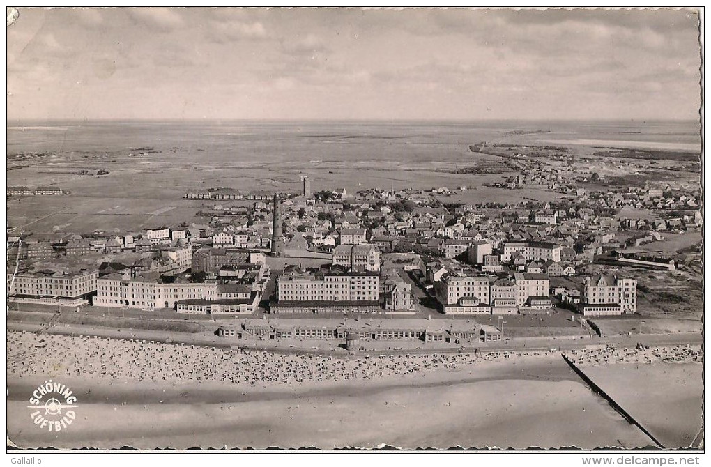 ALLEMAGNE NORDSEEBAD BORKUM VUE AERIENNE - Borkum