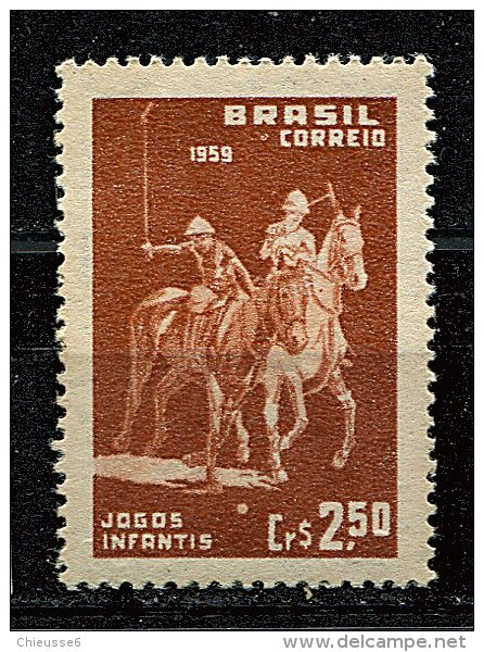 (cl 22 - P53) Brésil ** N° 673 (ref. Michel Au Dos) - Jeux De La Jeunesse. Polo - - Unused Stamps