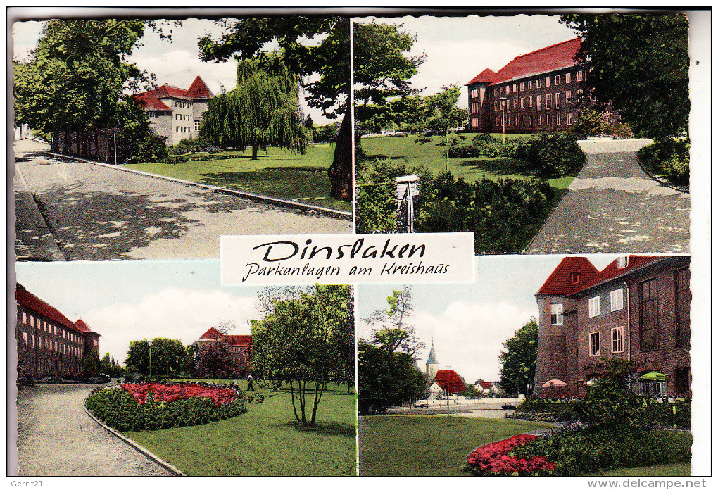 4220 DINSLAKEN, Parkanlagen Am Kreishaus, 1962 - Dinslaken