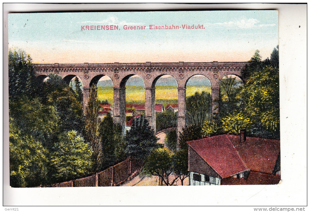 3352 EINBECK - KREIENSEN, Greener Eisenbahn-Viadukt, 1926 - Einbeck