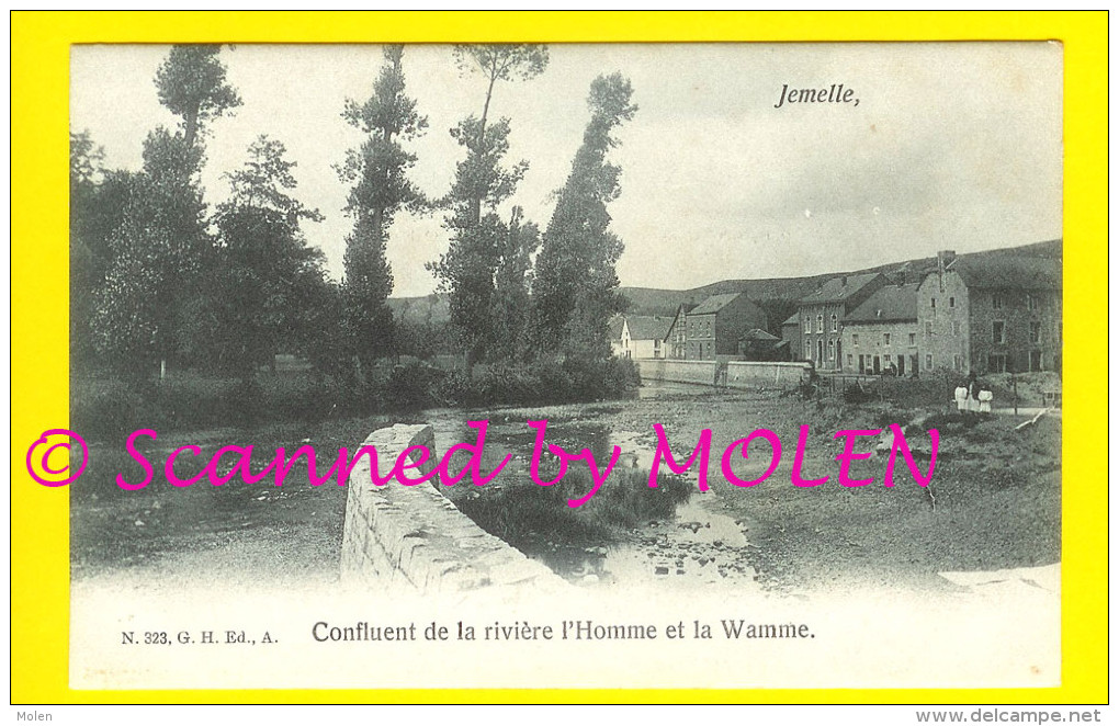 JEMELLE : CONFLUENT L´HOMME ET LA WAMME = ROCHEFORT  A421 - Rochefort