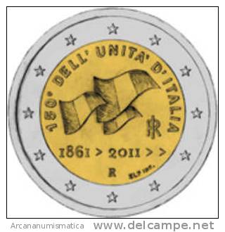 ITALIA    2€  2.011  2011  BIMETALICA  "UNIFICATION"  SC/UNC     DL-9857 - Italie