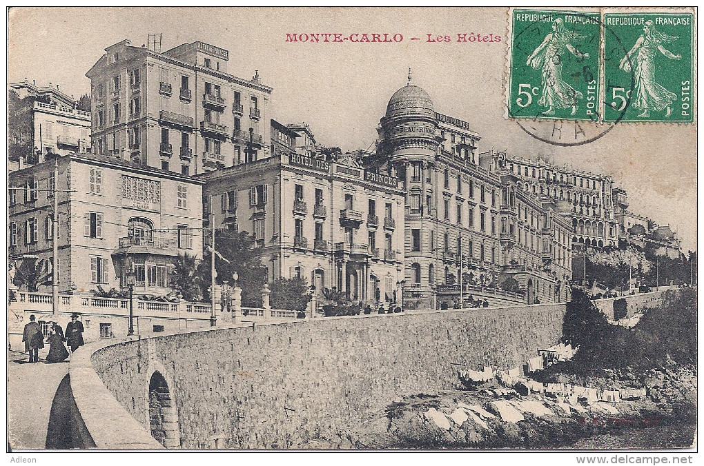 MONTE-CARLO - Les Hôtels (la Rampe Sans Les Arcades) - Hôtels