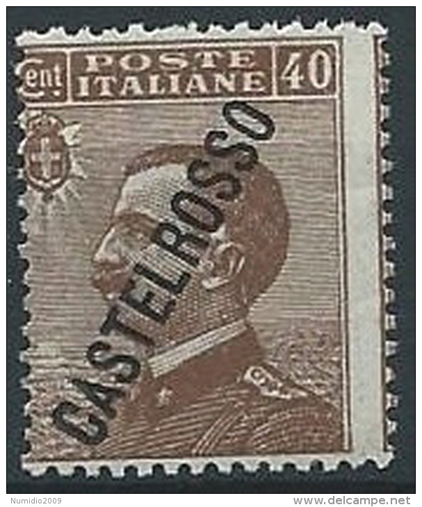 1924 CASTELROSSO EFFIGIE 40 CENT MNH ** - K83 - Castelrosso