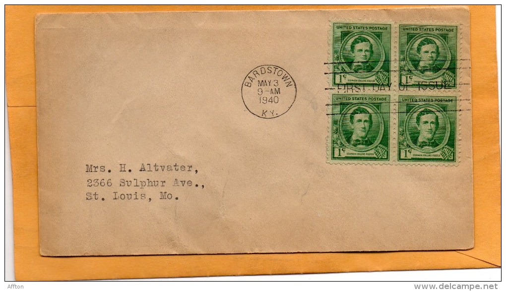 United States 1940 FDC - 1851-1940