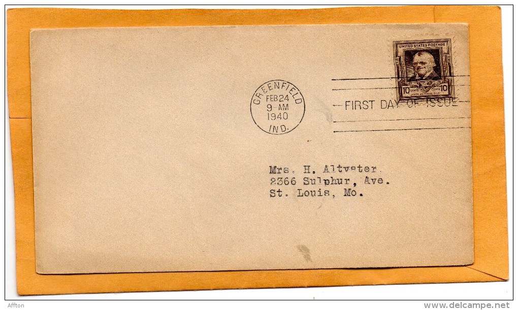 United States 1940 FDC - 1851-1940