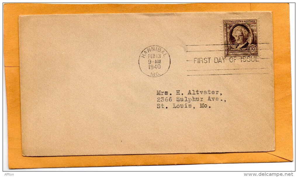 United States 1940 FDC - 1851-1940