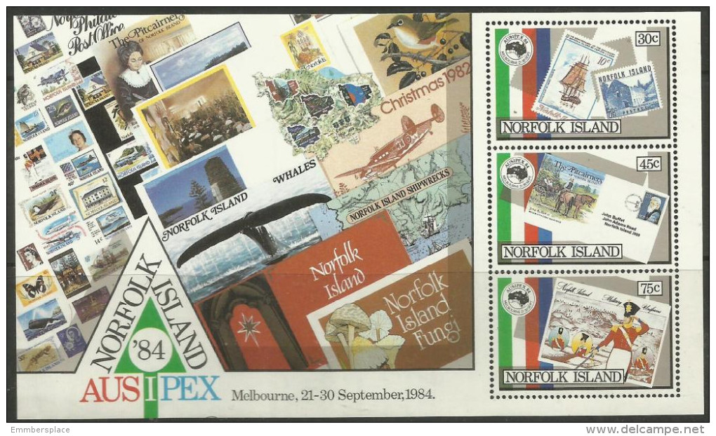 Norfolk Island - 1984 Ausipex Philatelic Exhibition S/sheet MNH  **   SG MS346  Sc 346a - Norfolkinsel