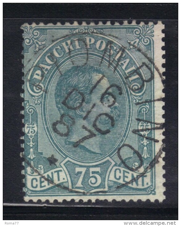 3RG20 - REGNO 1894 , Pacchi Postali Il 75 Cent N. 4 Usato - Colis-postaux