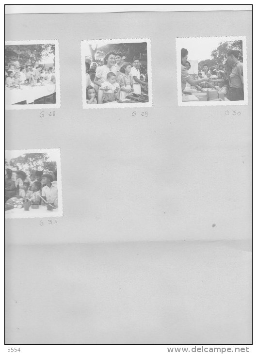Photos  Guerre Militaire  Indochine 1950  Arbre De Noel B.M.S  ( 13 Photos ) - Guerra, Militari