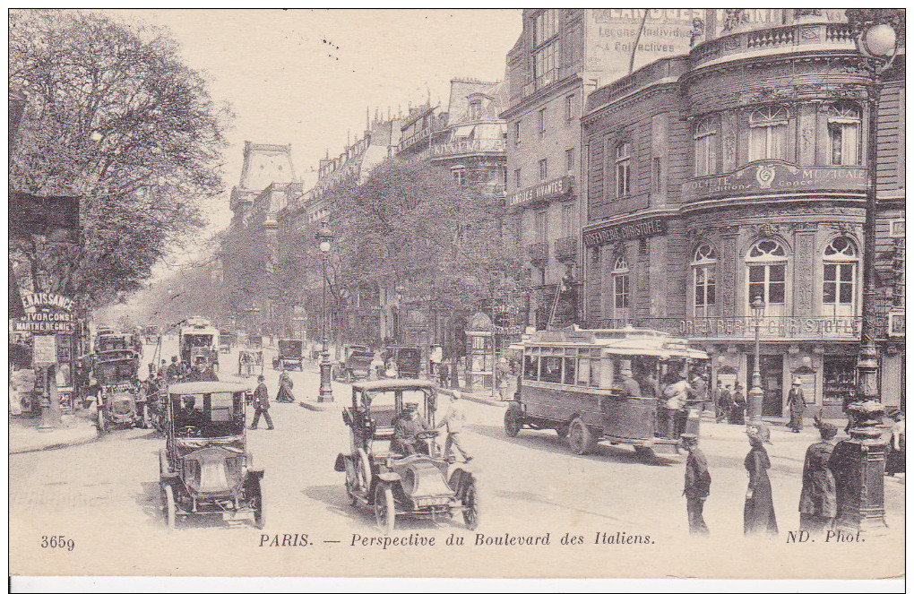 75 - Paris - Boulevard Des Italiens - Transporte Público