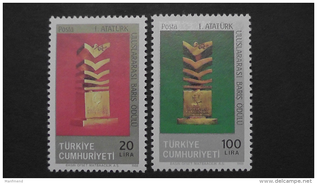 Turkey - 1986 - Mi:2740-1**MNH - Look Scan - Unused Stamps
