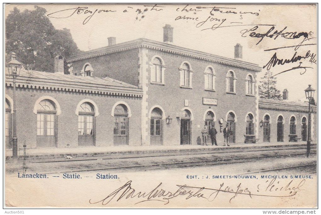23949g  STATIE - STATION - QUAI - Lanaeken - 1904 - Lanaken