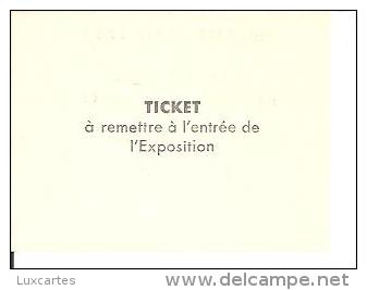 TICKET ENTREE PHILATEC PARIS DU 5 AU 21 JUIN 1964 . GRAND PALAIS DES CHAMPS ELYSEES. - Esposizioni Filateliche