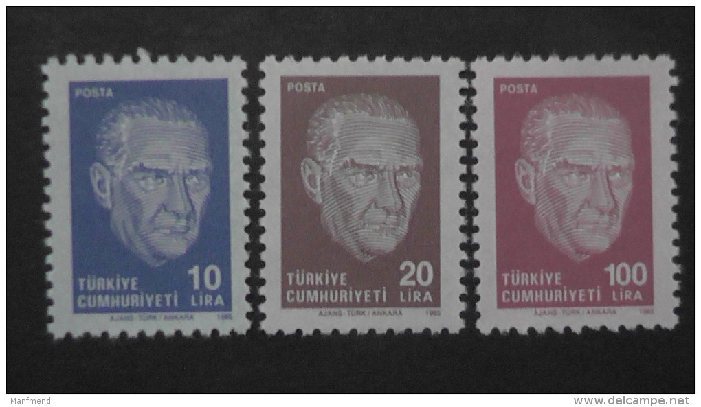 Turkey - 1985 - Mi:2732-4**MNH - Look Scan - Unused Stamps