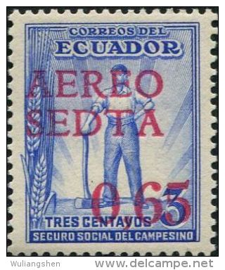 JA0252 Ecuador 1938 Worker 1v MNH - Ecuador