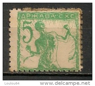 Timbres - Slovénie - 1919 - Slavonien Et Istrien - 5 F - - Slovénie