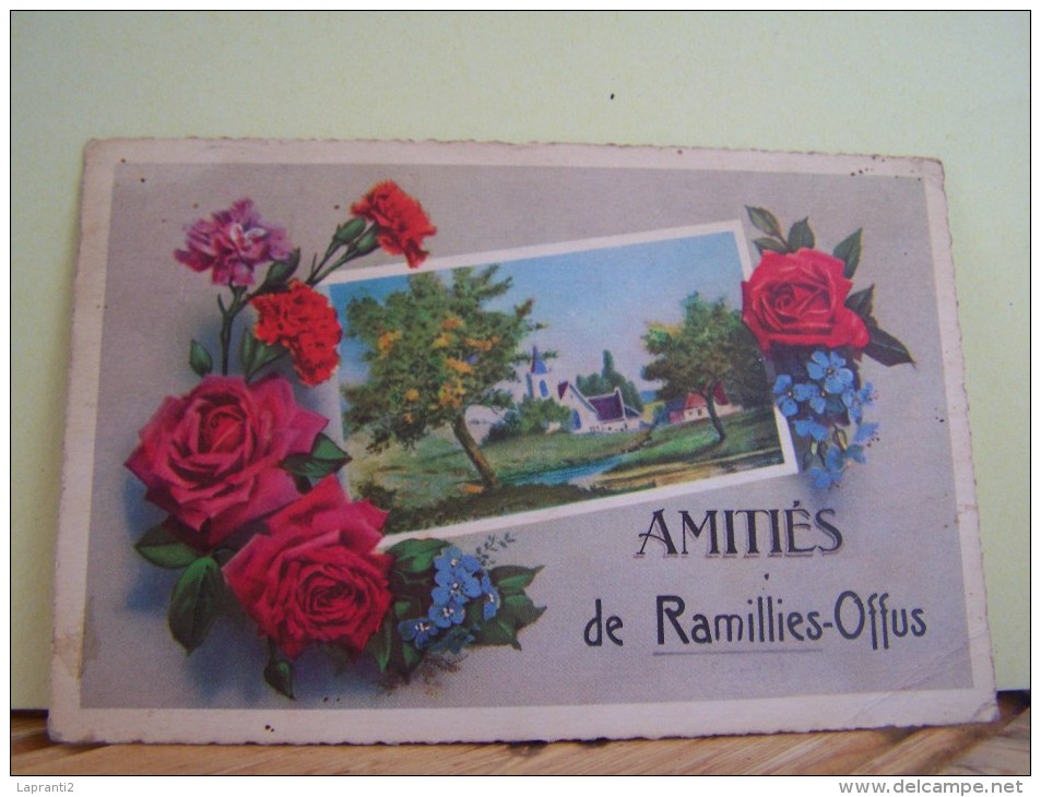 RAMILLIES-OFFUS (BELGIQUE) CARTE FANTAISIE. AMITIES DE........ - Ramillies