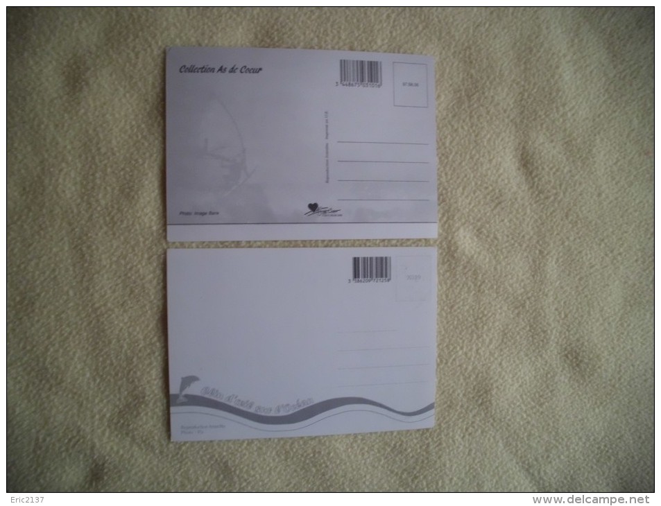 2 CARTES PLANCHE A  VOILE - Water-skiing