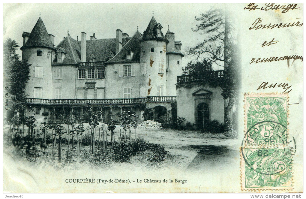 COURPIÈRE - LE CHATEAU DE LA BARGE (En L'état) - Courpiere