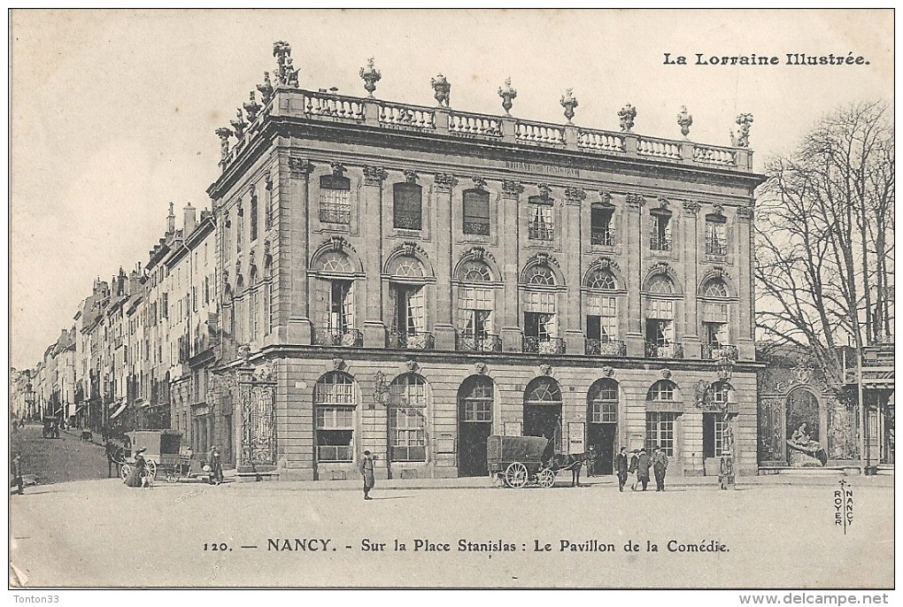 NANCY - 54 - Sur La Place Stanislas Le Pavillon De La Comédie - ENCH22 - - Nancy