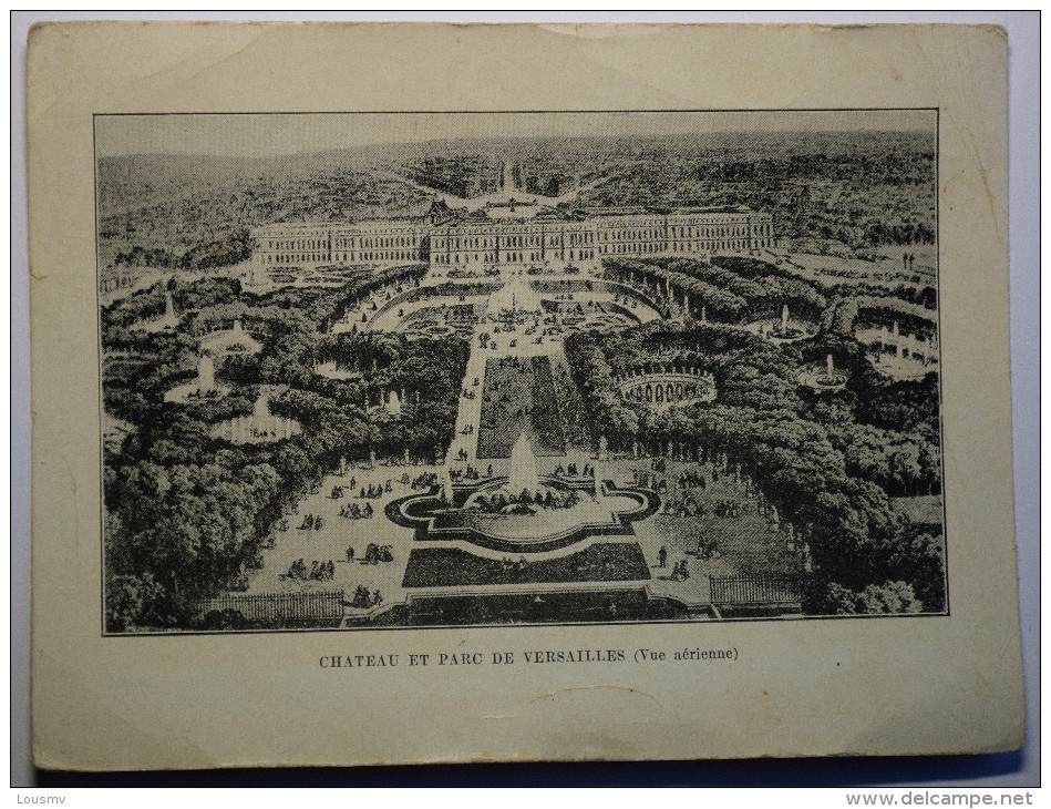 Château Et Parc De Versailles ( Vue Aérienne )  - Maison Des Primaires Chambery - Image Scolaire - Qq Plis - (n°3315) - Histoire